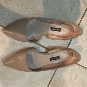 Nude Nine West Flats